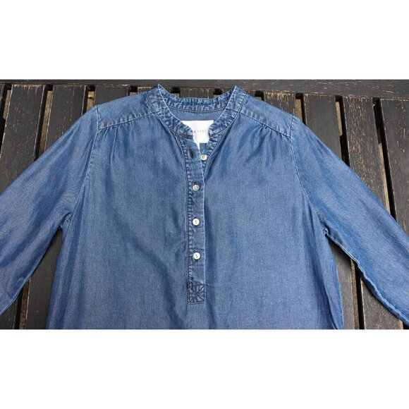 Amour Vert - Kari Chambray Shirtdress in 100% Sustainable Tencel, Med - Picture 4 of 13
